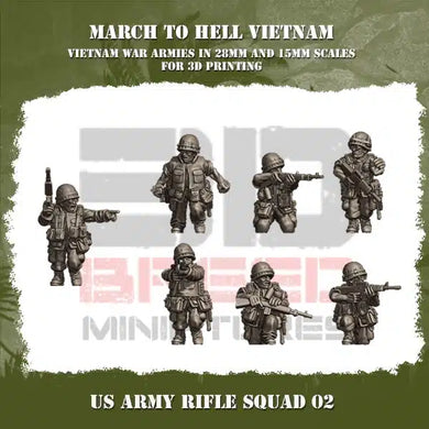 US ARMY VIETNAM RIFLE SQUAD 02 15mm