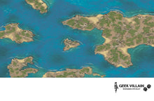 Load image into Gallery viewer, Fleece Battlemat 6x4 Caribbean Islands