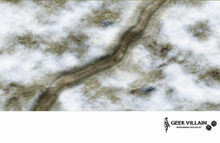 Load image into Gallery viewer, Fleece Battlemat 6x4 Frozen Track
