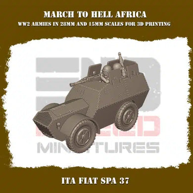 Italian Afrika ITA Fiat Spa 37 15mm