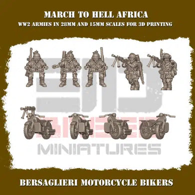 Italian Afrika Bersaglieri Motorcycles 15mm