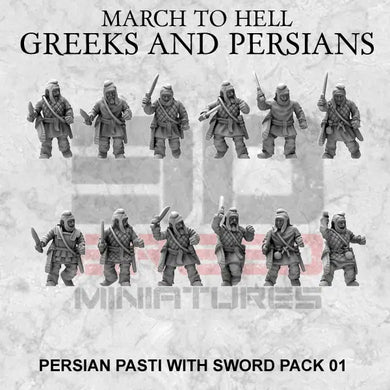 Persian Army Pasti with swords 15mm
