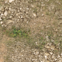 Load image into Gallery viewer, Fleece Battlemat 6x4 Rocky Grass