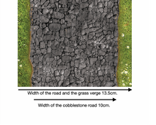 Load image into Gallery viewer, Self cut out - Cobblestone Roads 10cm wide