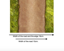 Load image into Gallery viewer, Self cut out - Grass Roads 10cm wide