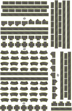 Load image into Gallery viewer, Self cut out - Cobblestone Roads 4cm wide
