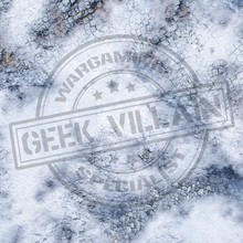 Load image into Gallery viewer, Fleece Battlemat 6x4 Frozen City