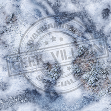 Load image into Gallery viewer, Fleece Battlemat 6x4 Frozen City