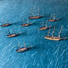 Load image into Gallery viewer, Fleece Battlemat 6x4 Blue Sea