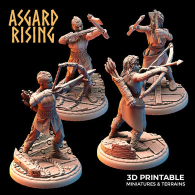 VIKINGS - Female Archers Ax Throwers Modular Warband