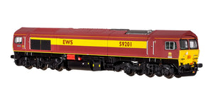 2D-005-006 N Gauge Class 59 59201 EWS Vale of York