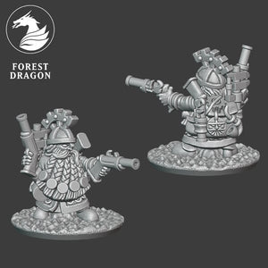 10mm Dwarf Engineer - Forest Dragon