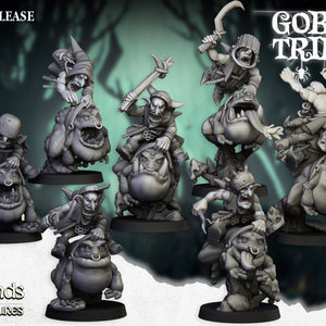 Swamp Goblins Frog Riders and Frog Riders with sticks