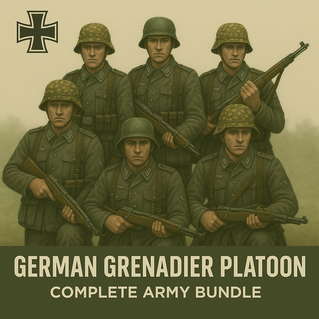 Greman Geek German Grenadier Platoon – Complete Chain of Command Army Bundle
