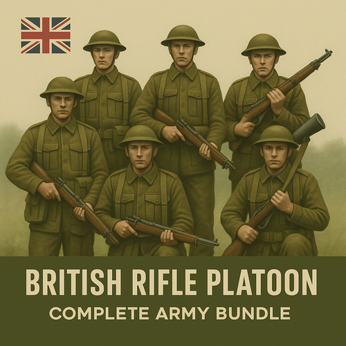 British Rifle Platoon – Complete Chain of Command Army Bundle