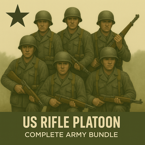 U.S. Infantry Platoon – Army Bundle + Fleece Battlemat 6x4 Countryside