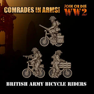 BRITISH ARMY BICYCLE RIDERS 28MM