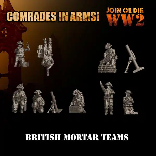 BRITISH ARMY MORTAR TEAMS 28MM