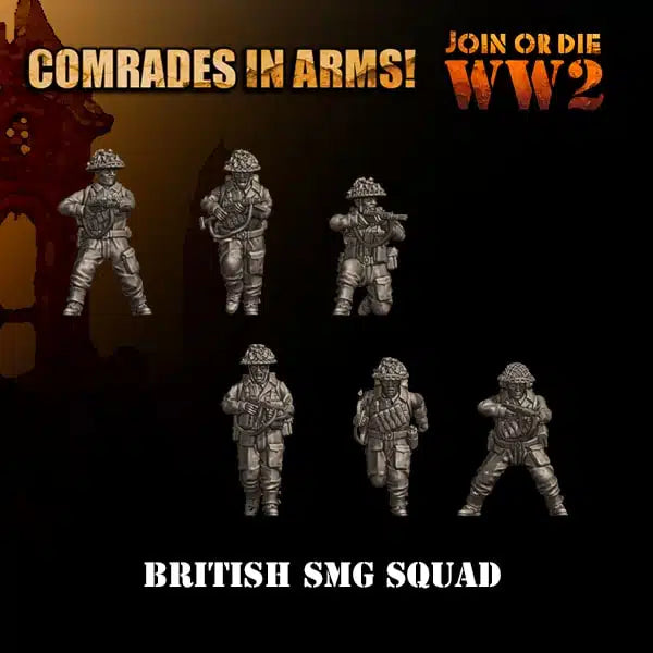 BRITISH ARMY SMG SQUAD 28MM