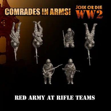 RED ARMY AT RIFLE TEAMS 28MM