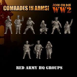 RED ARMY HQ GROUPS 28MM