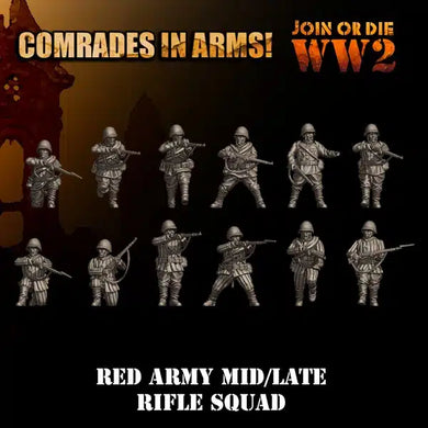 RED ARMY MID/LATE RIFLE SQUAD 28MM