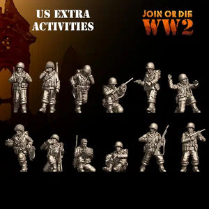 US ARMY G.I. EXTRA ACTIVITIES POSES 28MM