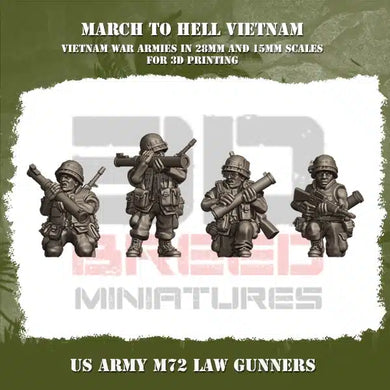 US ARMY VIETNAM M72 LAW GUNNERS 15mm