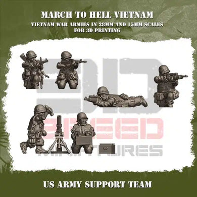 US ARMY SUPPORT TEAM 15mm