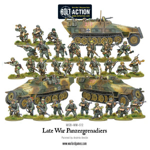 WW2 Late War Panzergrenadiers (30 Plus 3 Hanomags)