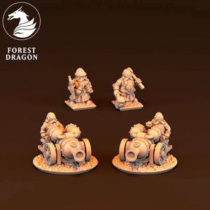 10mm Dwarf Fire Thrower - Forest Dragon