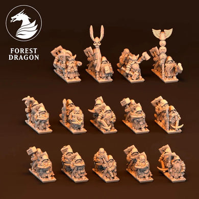 10mm Dwarf Crossbows - Forest Dragon