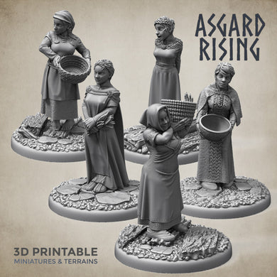 Asgard Rising Female Villagers Townsfolk #1