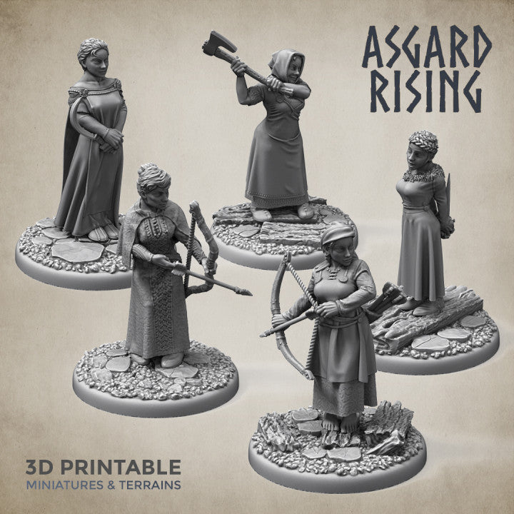 Asgard Rising Female Villagers Townsfolk #2