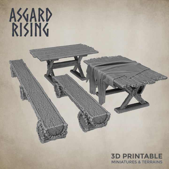 Asgard Rising Tables and Benches