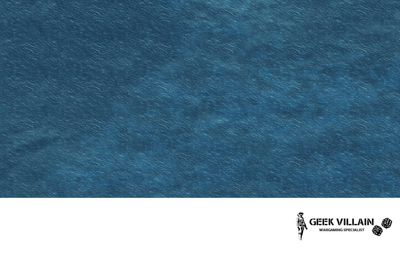 Wargaming Mat | 6x4 | Battlemat Blue Sea | Geek Villain