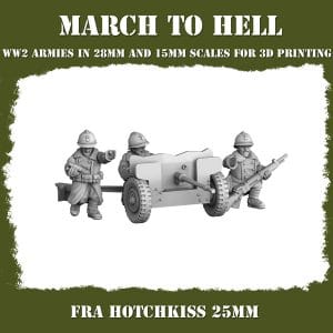 French 25mm Hotchkiss 15mm