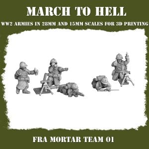 French Mortar Squad 15mm
