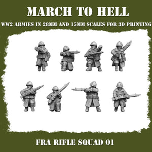 French Rifle Squad 15mm