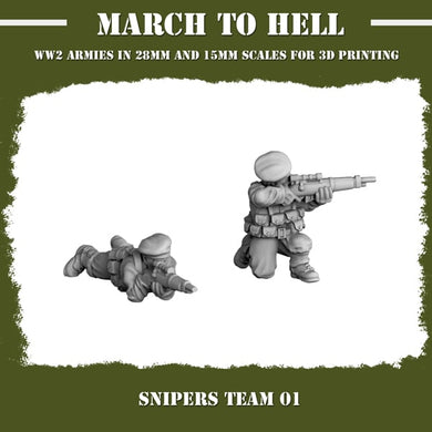 British Snipers Team 15mm