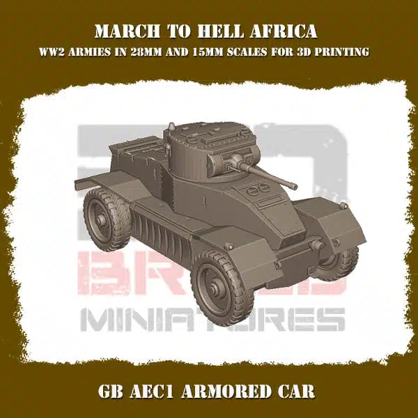 British Afrika AECI Armoured Car 15mm