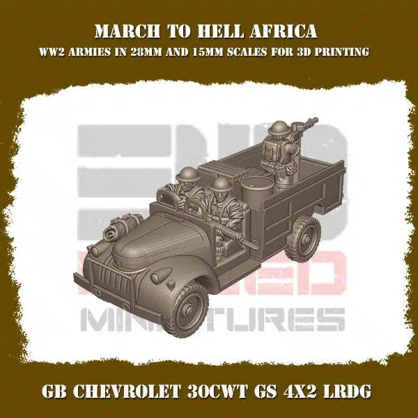 British Afrika Chevrolet 30CWT GS 4X2 LRDG 15mm