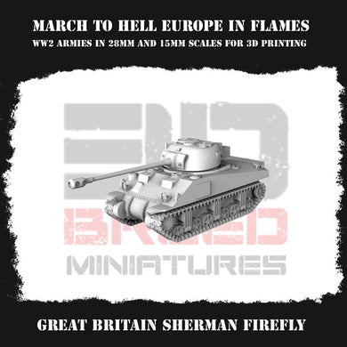 British Sherman Firefly 15mm