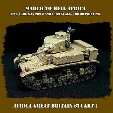 British Afrika Stuart Tank 15mm