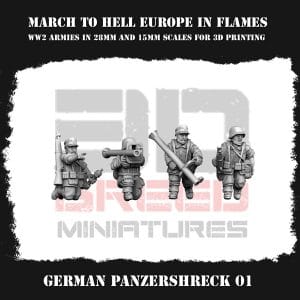 German Panzershreck Team 15mm