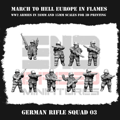 German Rifle Squad v3 15mm