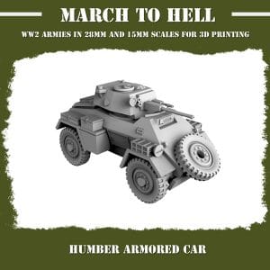 British Humber Armoured Car 15mm