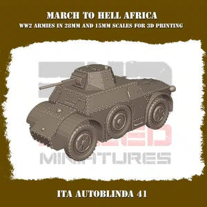 Italian Afrika Autoblinda 41 15mm