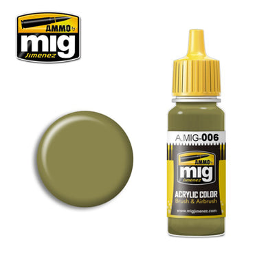 MIG006 RAL 7008 GRAUGRUN OPT 2 ACRYLIC PAINT