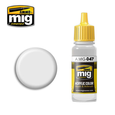 MIG047 SATIN WHITE ACRYLIC PAINT